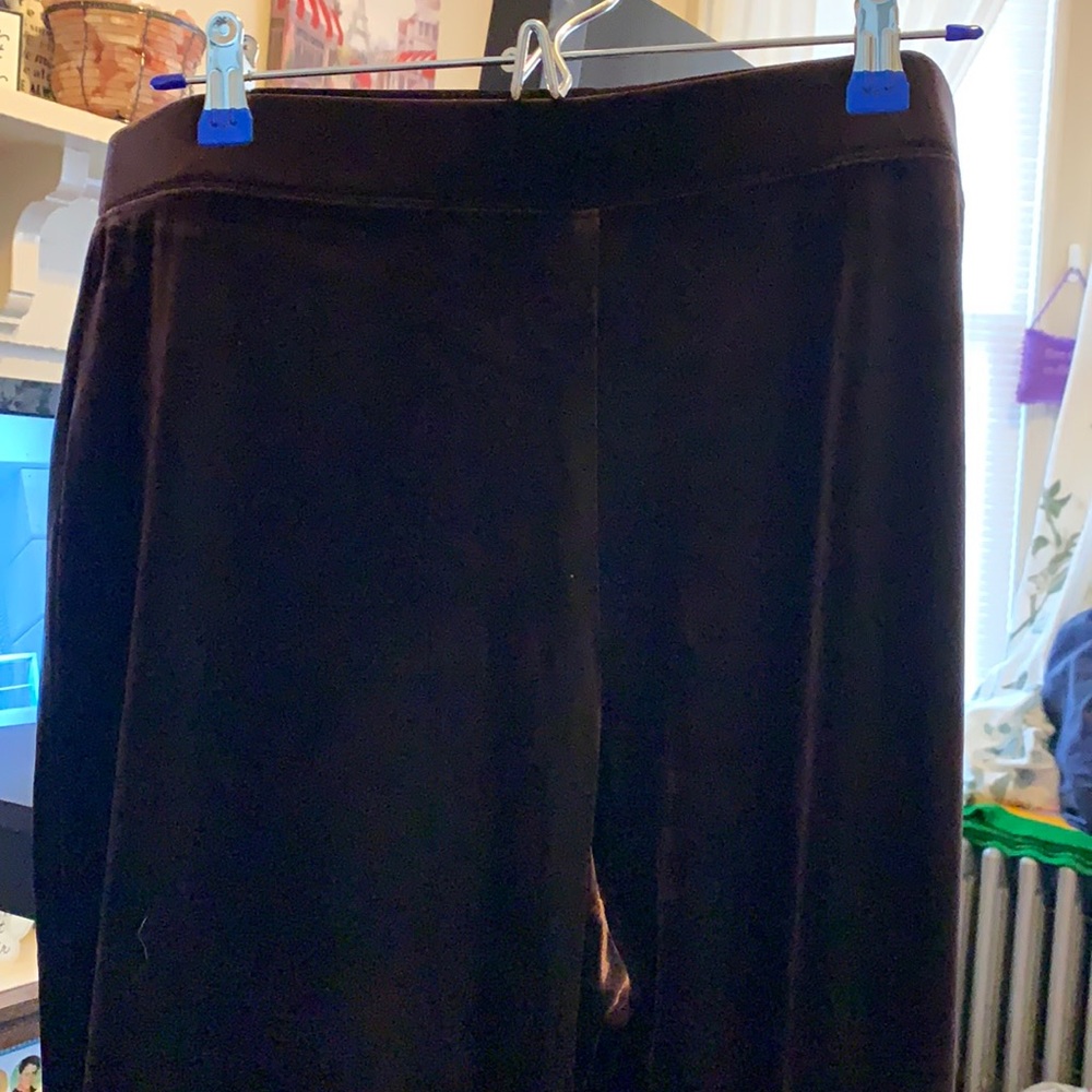 Susan graver velvet brown pants